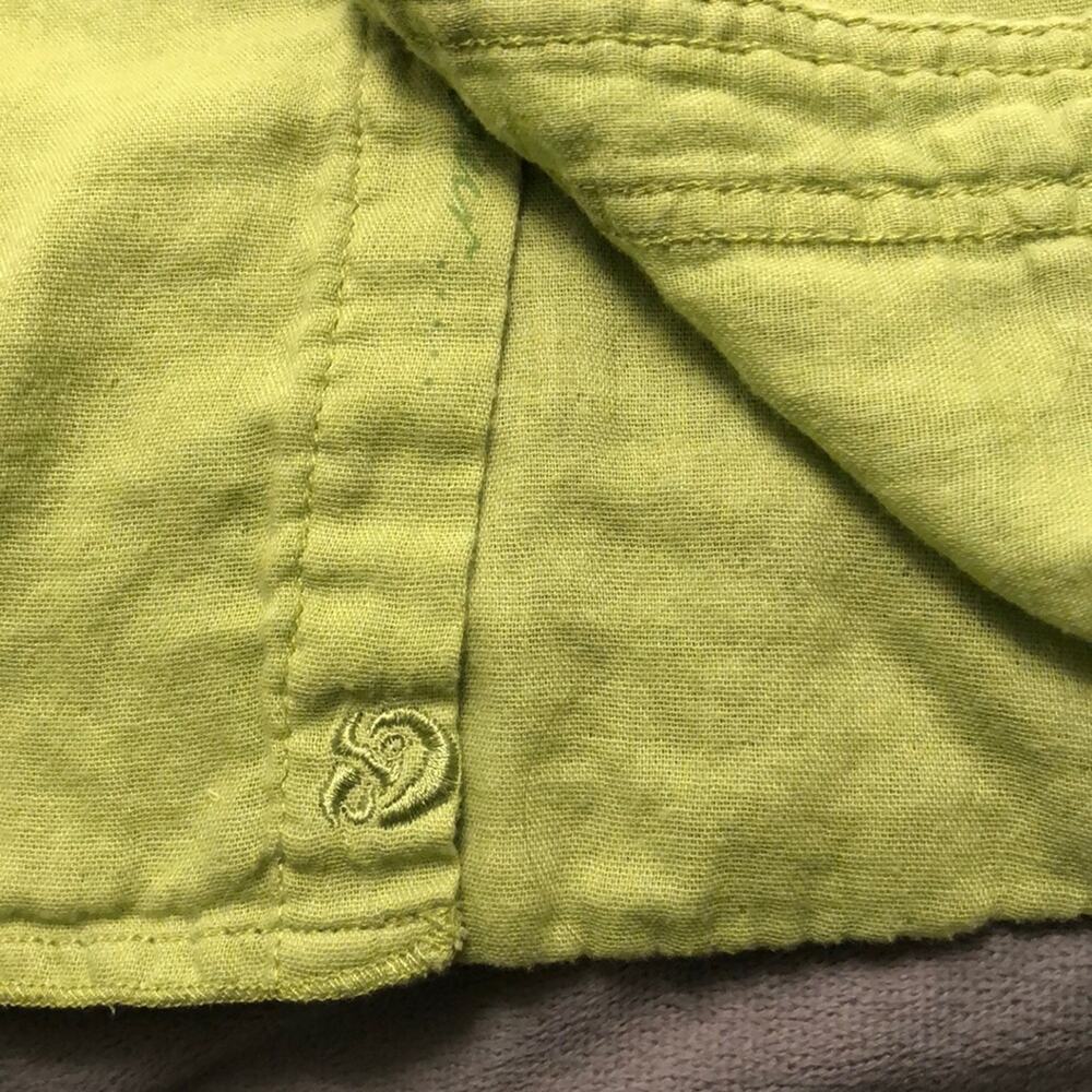 Margaritaville Green Cotton Button Front Shirt Men's Large Lightweight Summer - Picture 6 of 10